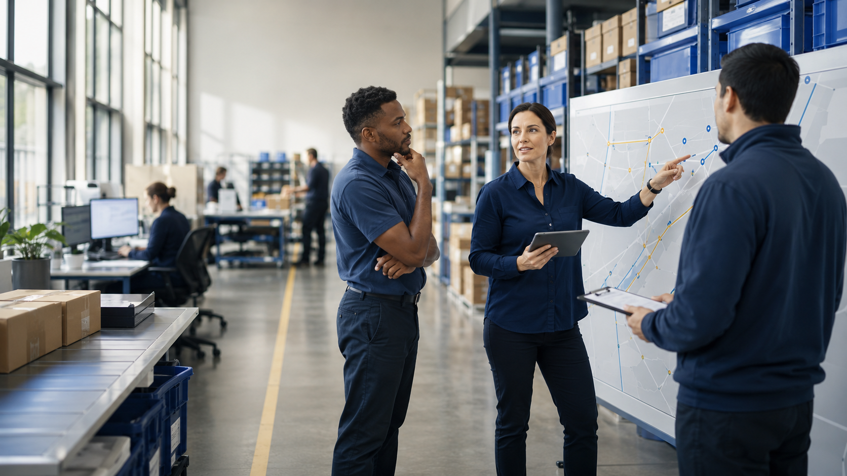 A capability walkthrough in a distribution facility